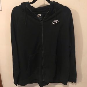 Nike Black Zip up Hoodie